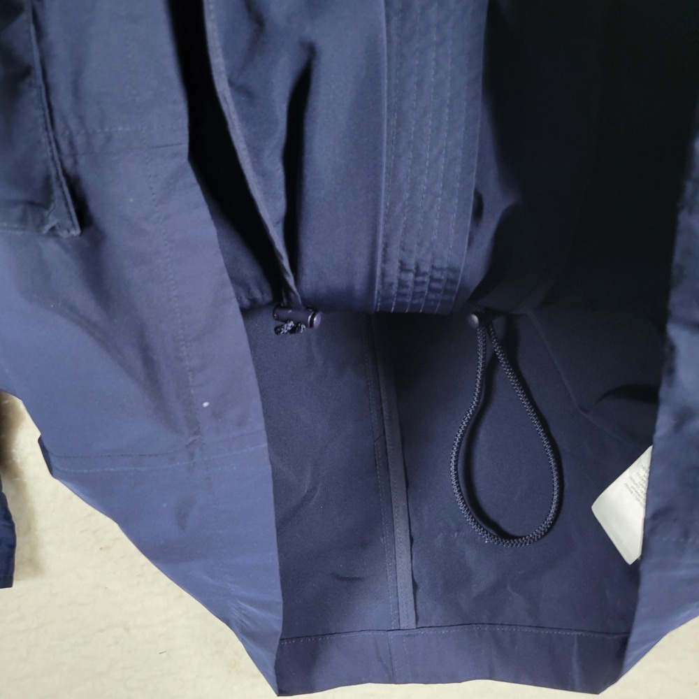 Lauren Ralph Lauren Field Jacket Women Size M Navy Blue Hooded Utility Coat 0618 - Picture 12 of 12